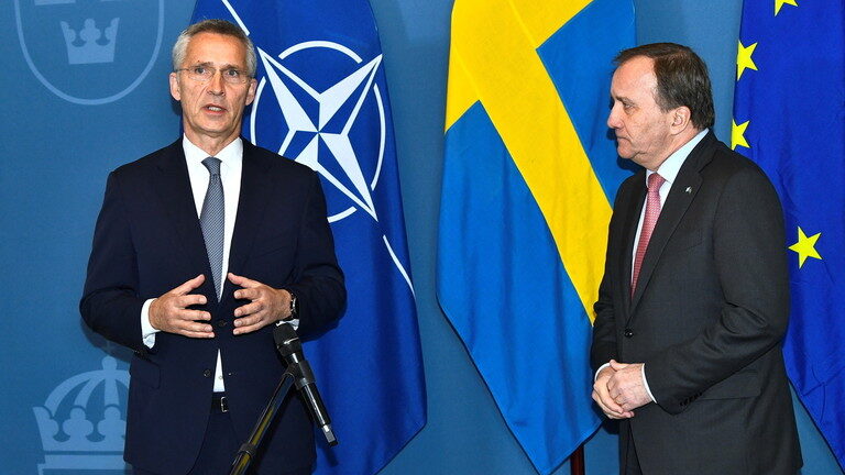 Click to enlarge General Jens Stoltenberg meets with Swedish Prime Minister Stefan Lofven