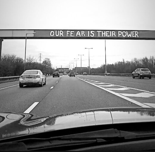 fear power grafitti covid