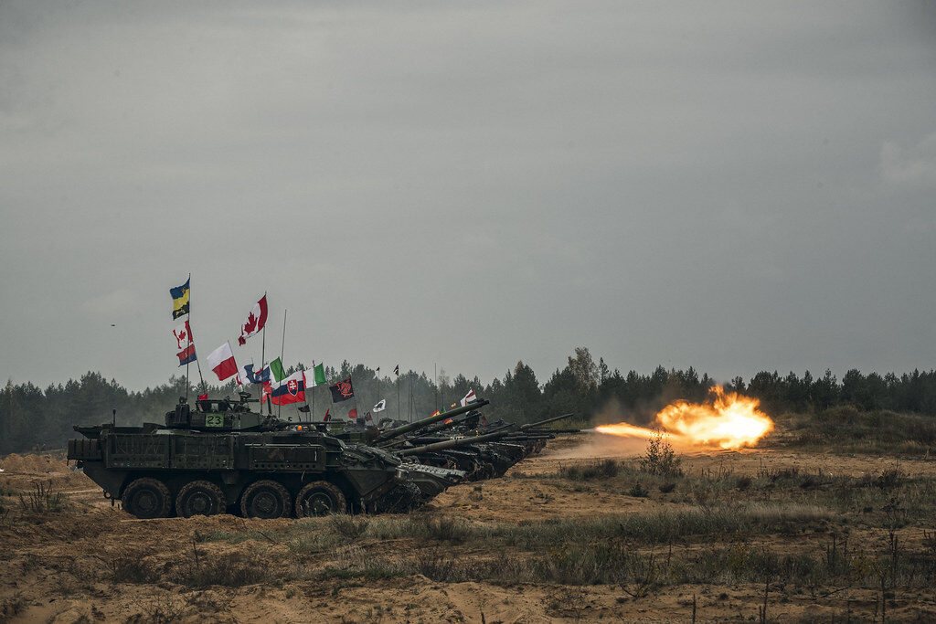 Click to enlarge NATO tanks