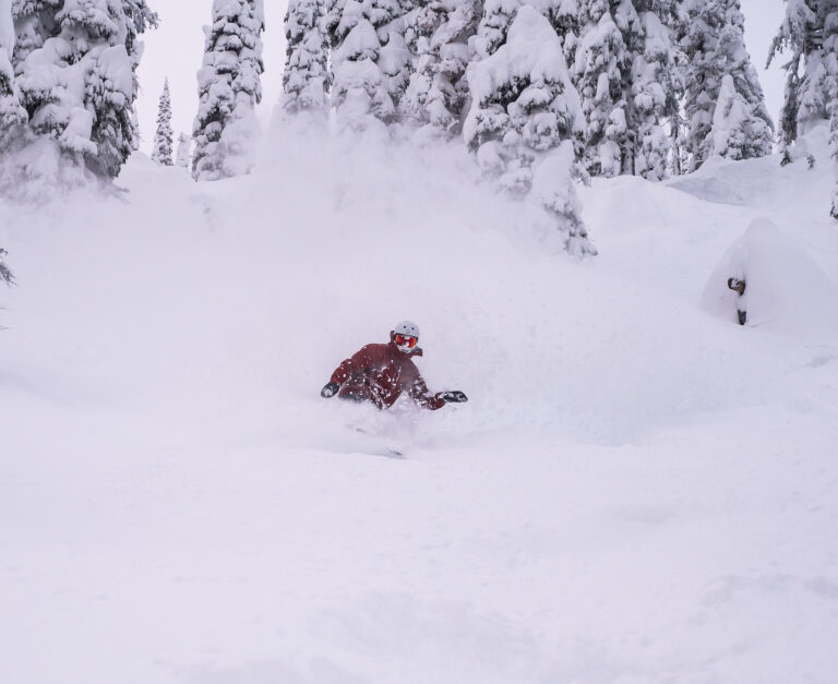 Click to enlarge Epic powder in Whitewater, BC after 110cms in the past week. @bradstakilo getting amongst it.