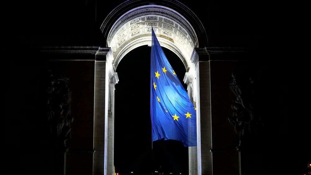Arc de Triomphe  EU flag