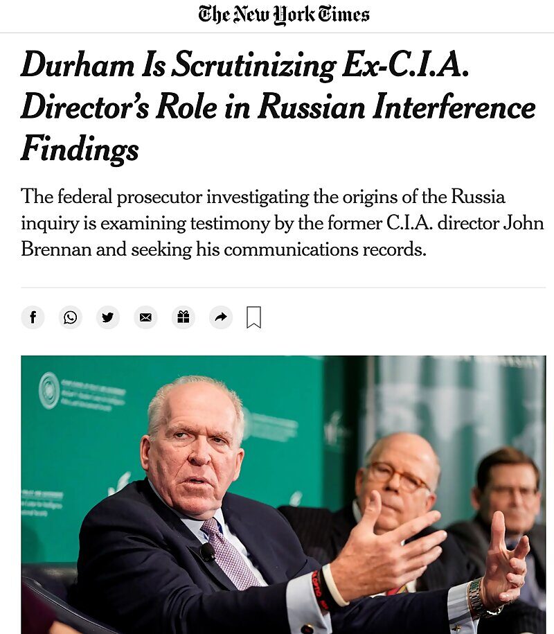 brennan assange cia russiagate new york times