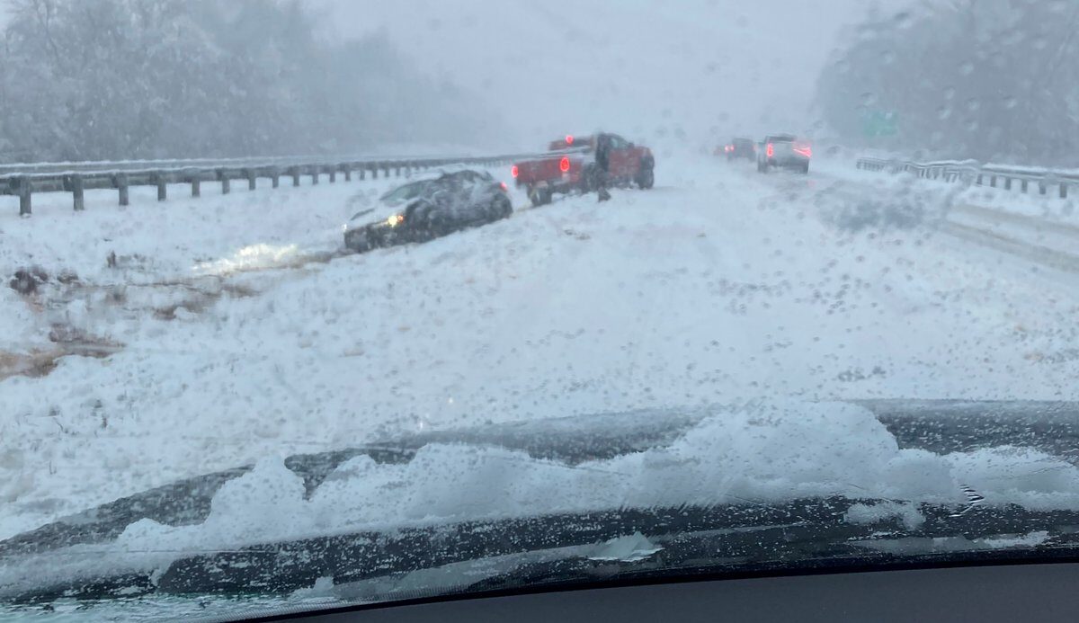 Click to enlarge The Virginia State Police have respondied to 82 traffic crashes across Virginia as of 8 AM. This photo shows Route 29 at Route 15 in Culpeper County.