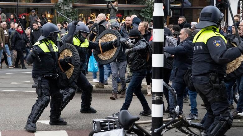Click to enlarge Amsterdam protest