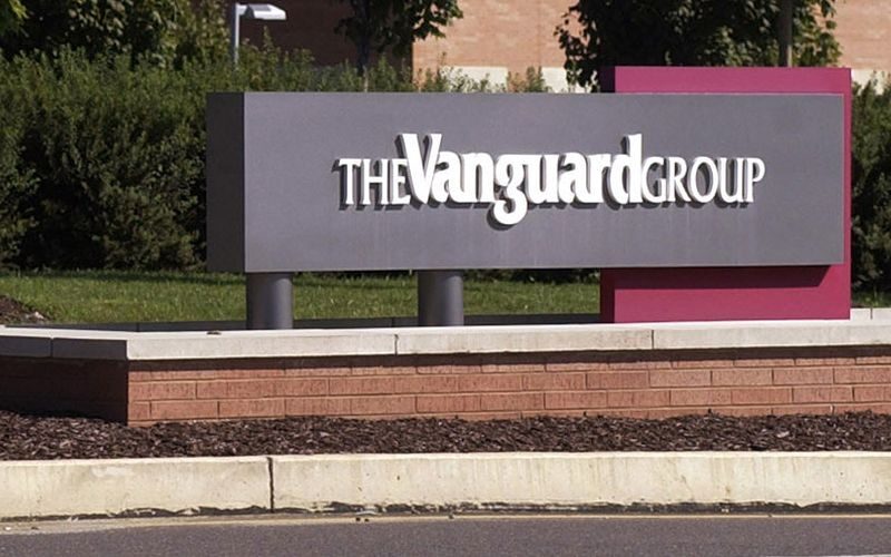 The vanguard group logo sign
