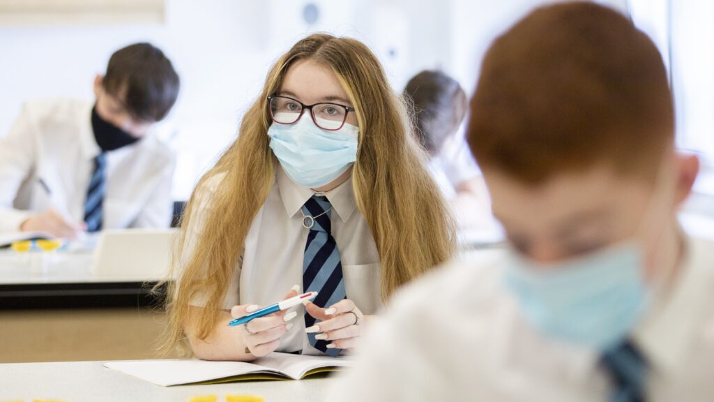 Click to enlarge school girl mask