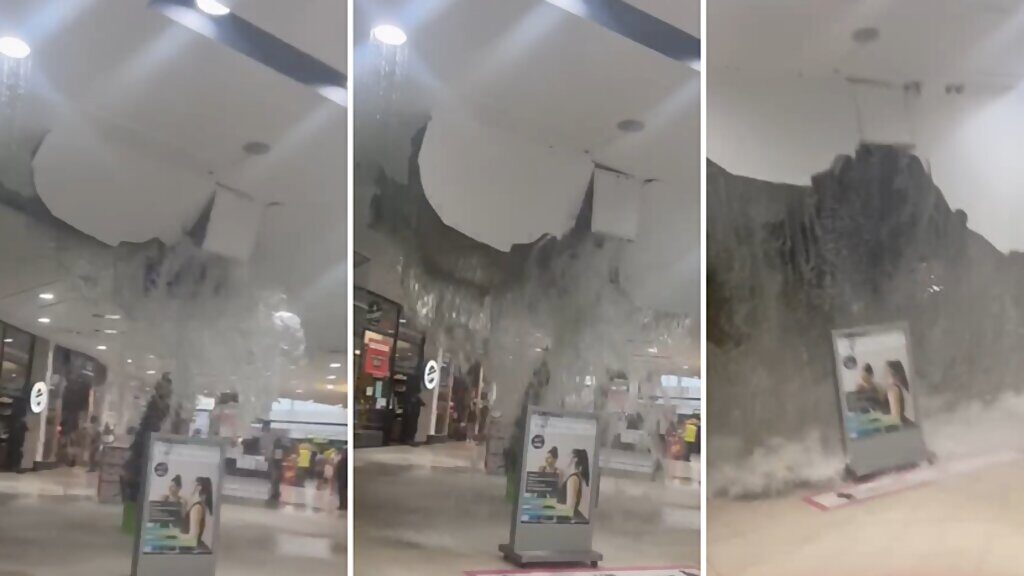 melbourne shopping center roof collapse