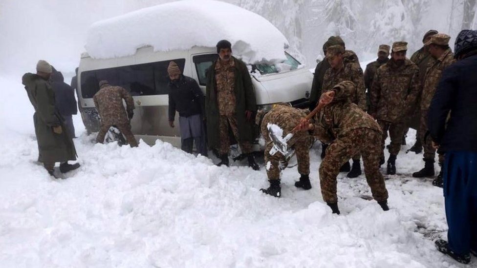 The military is trying to rescue people who are still trapped