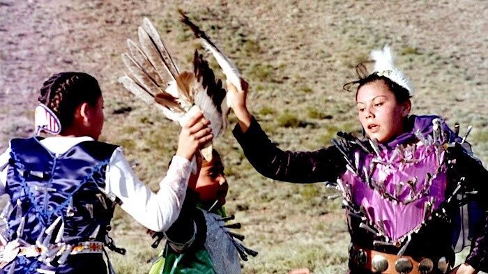 Shoshone dancers