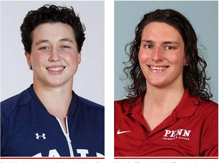 transgender athlete lia thomas iszak henig swimming