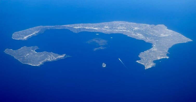 Click to enlarge Thera Volcano