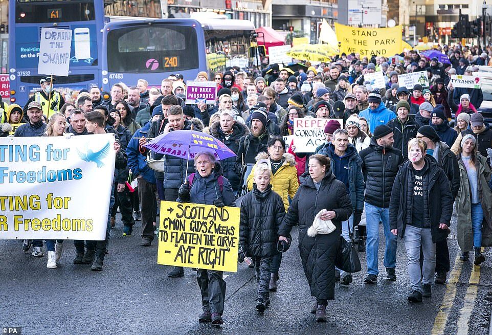 anti lockdown protest scotland