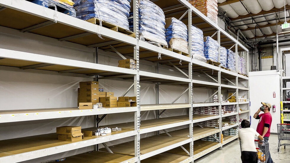empty shelves