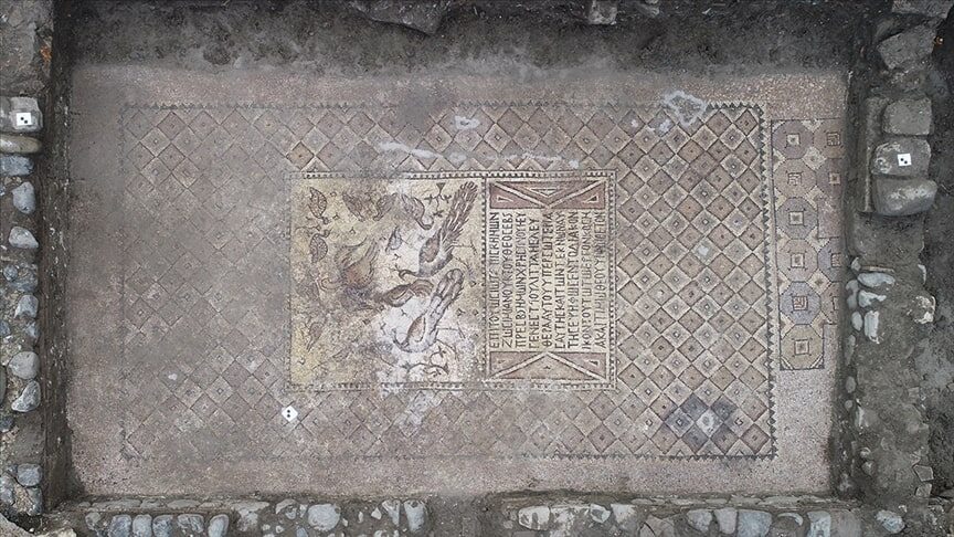 Ancient Peacock Mosaic