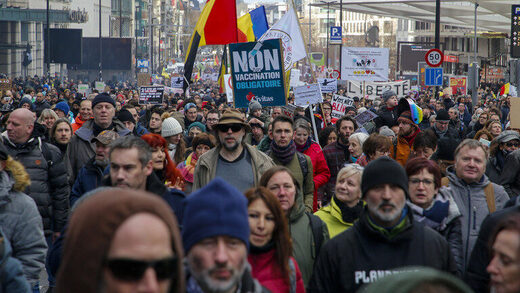 Brussels anti-lockdown protest