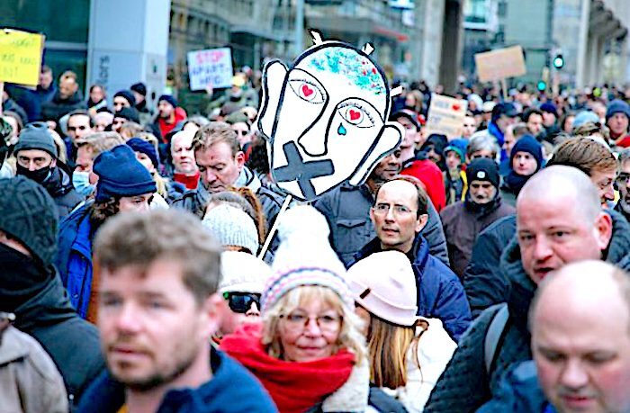 Click to enlarge Brussels protest