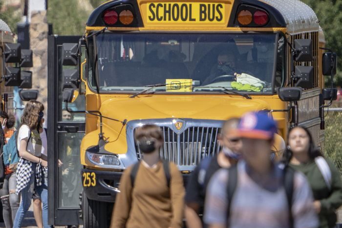 Click to enlarge students us school bus