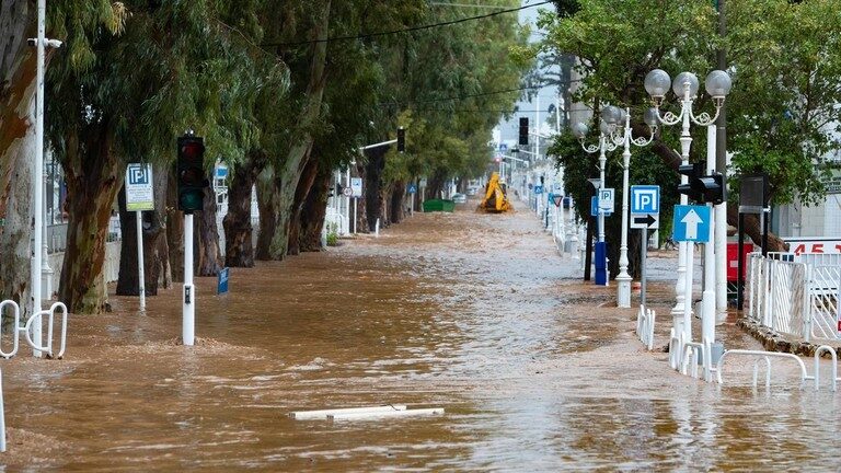 Click to enlarge Flooding Israel