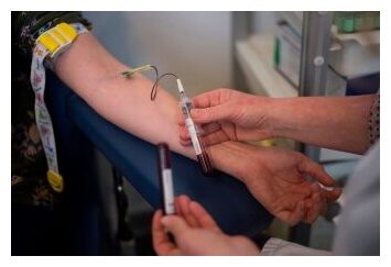 Click to enlarge Collecting Blood Samples