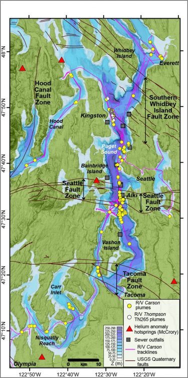 Click to enlarge Map of Puget Sound