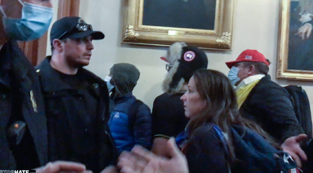 Click to enlarge ashli babbitt hallway capitol jan 6 riot