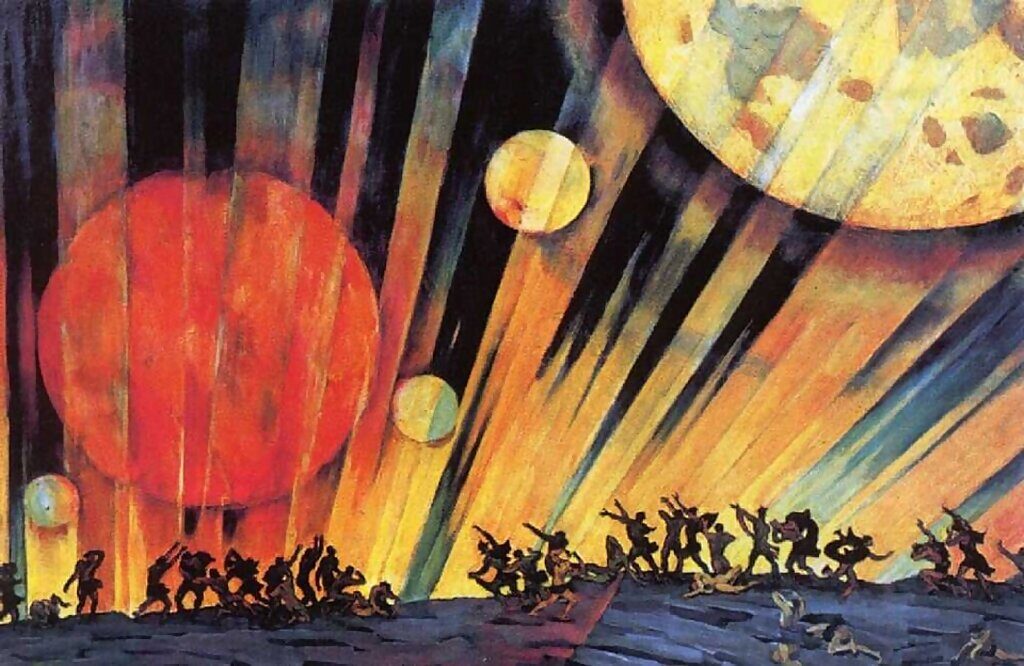 Click to enlarge New Planet, 1921 by Konstantin Yuon painting