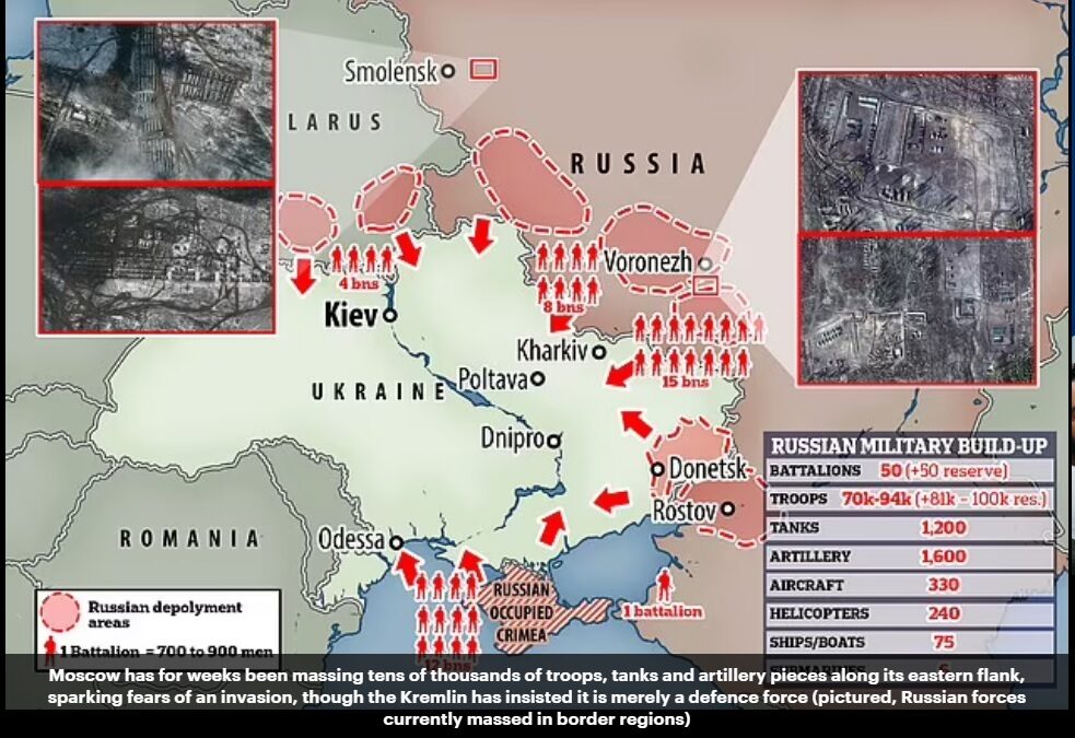 russia invasion map