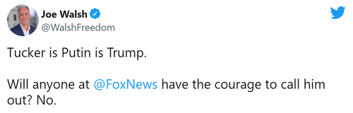 Joe Walsh Twitter carlson putin tremp