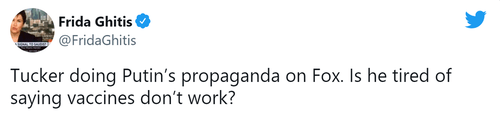 Frida Ghitis Twitter carlson russia vaccine