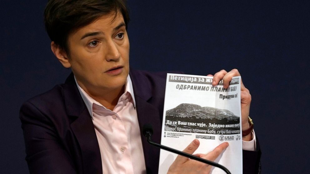Click to enlarge Serbia Ana Brnabic prime minister