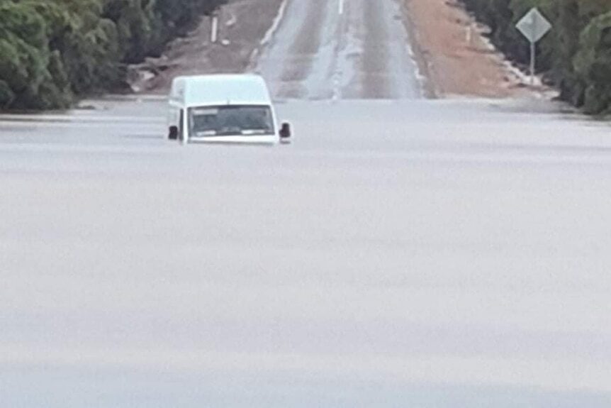 Two people from the van and another six people who had gone to help were rescued.