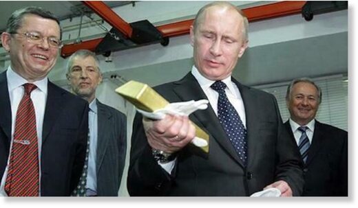 Putin with gold