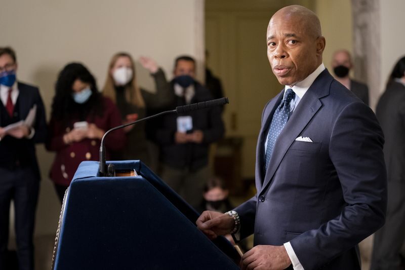 Click to enlarge New york city mayor eric adams