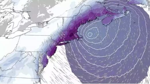 Bomb cyclone New England January 28-29 2022