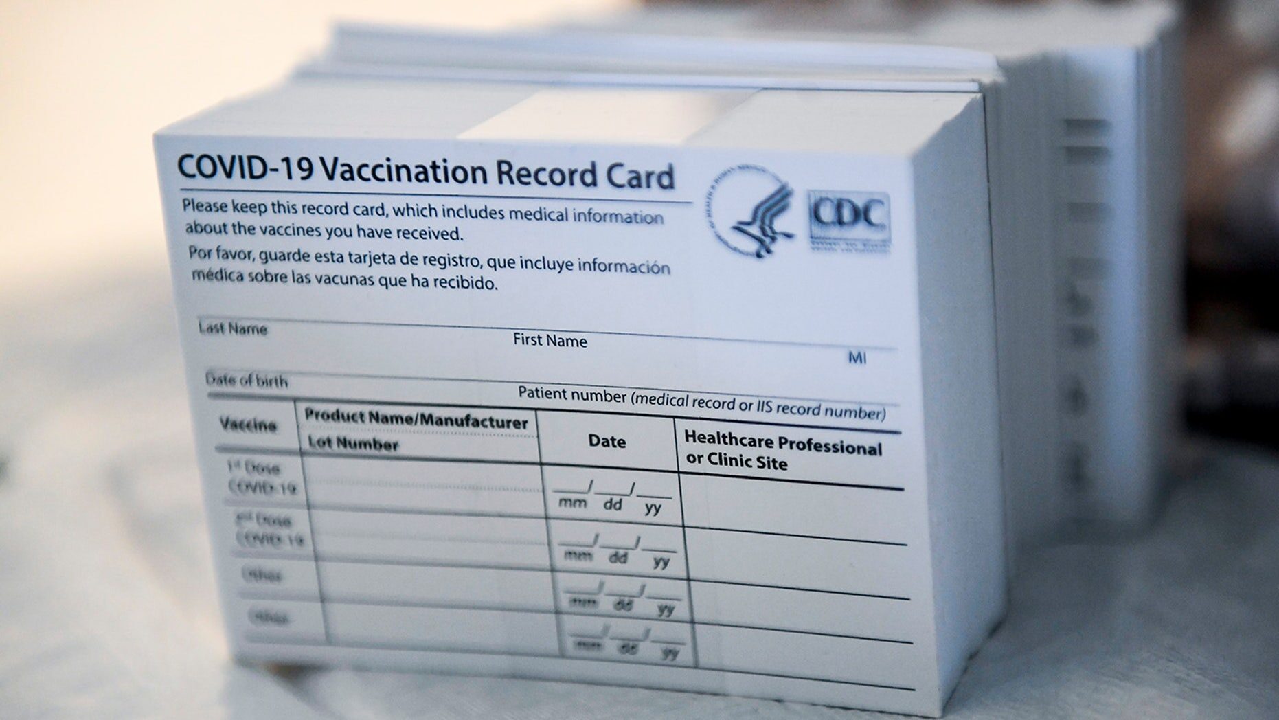 covid vaccination cards
