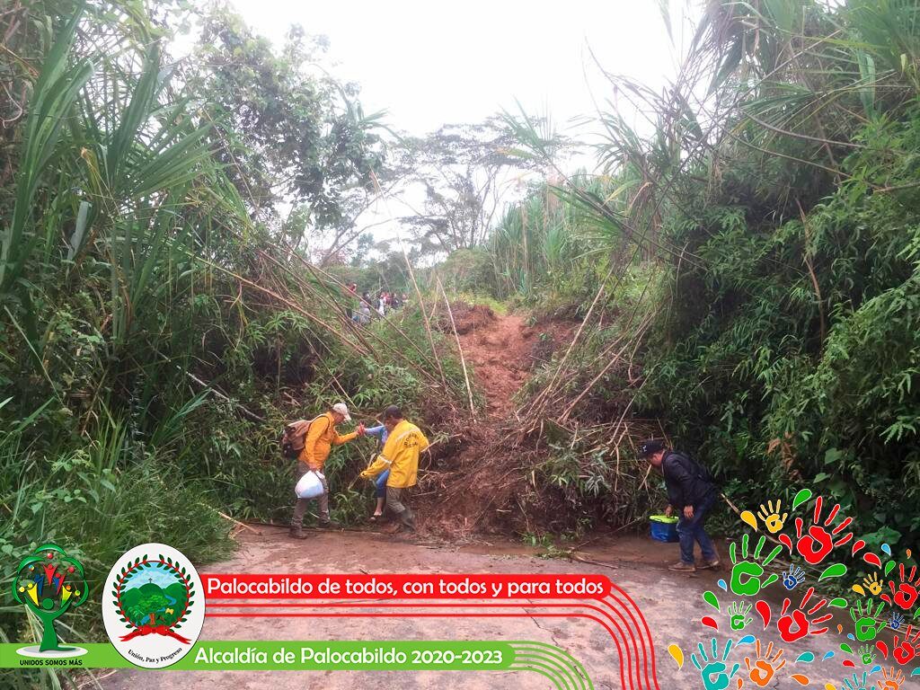 Landslides in Tolima Department, Colombia, after heavy rainfall late January 2022