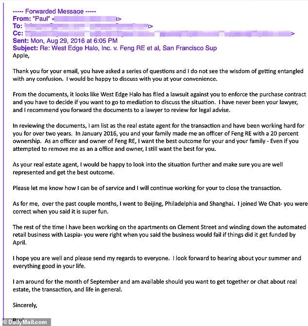 Click to enlarge email pelosi girlfriend bribery investigation san francisco son