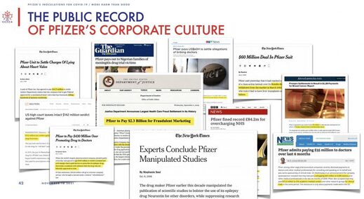 The public record on Pfizer's corporate culture