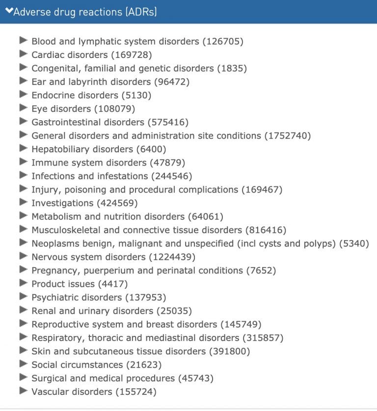 COVID vaccine adverse drug reactions