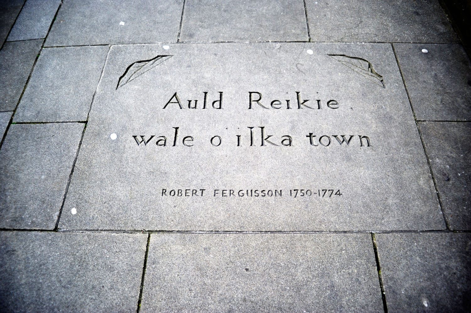 poem quote  Robert Fergusson