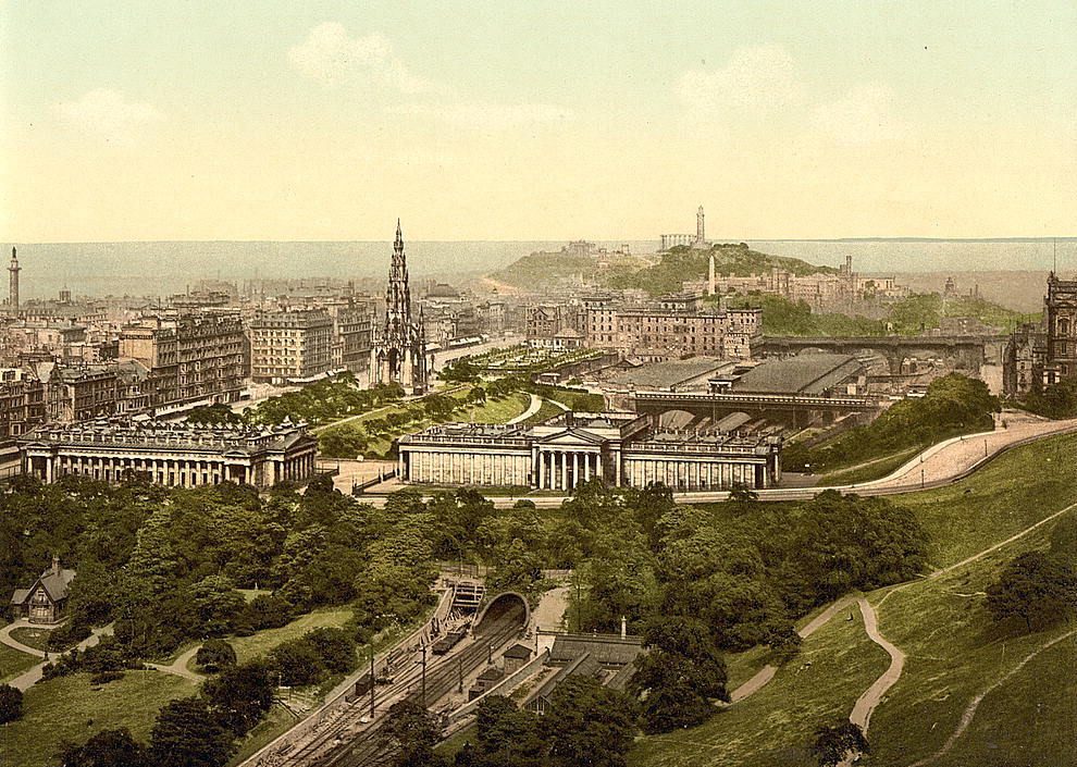 Click to enlarge Edinburgh Castle 1890s.
