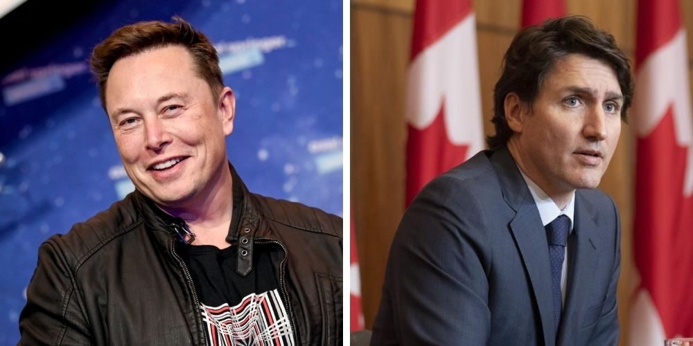 elon musk justin trudeau