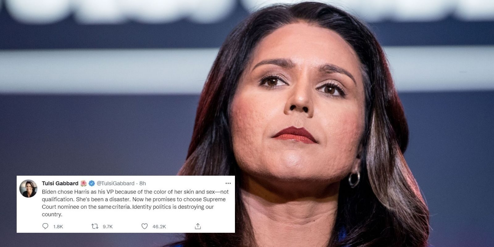 tulsi gabbard tweet biden identity politics