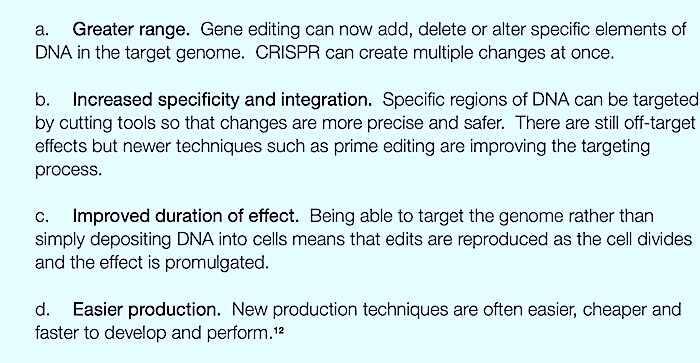 Click to enlarge Advantages genetic engineering