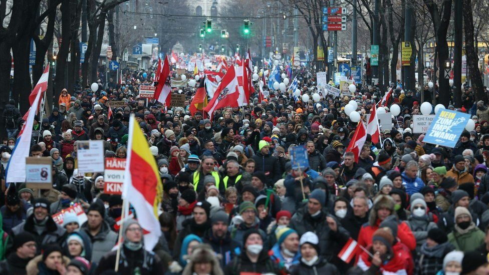 Austria covid protests