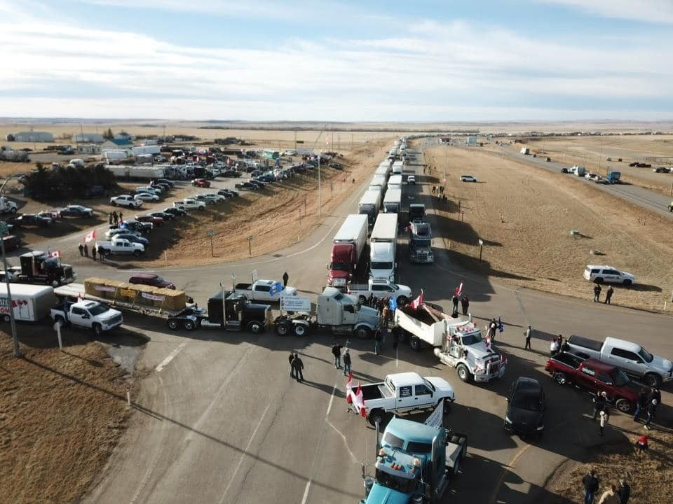 Coutts border blockade
