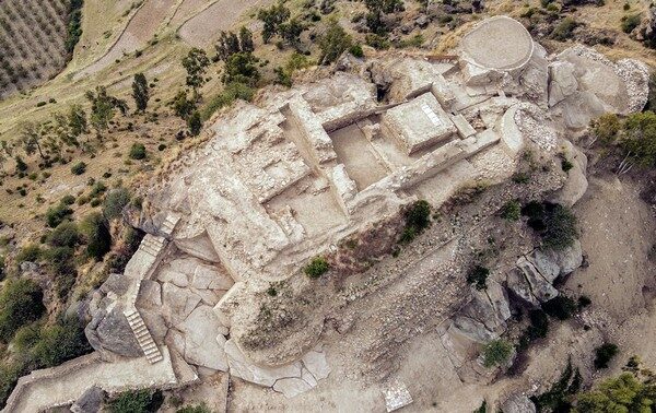 Click to enlarge An aerial view of the acropolis
