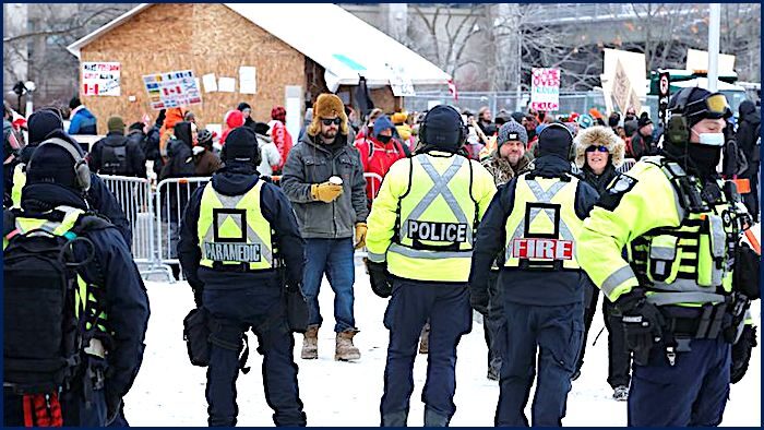 Police confrontation