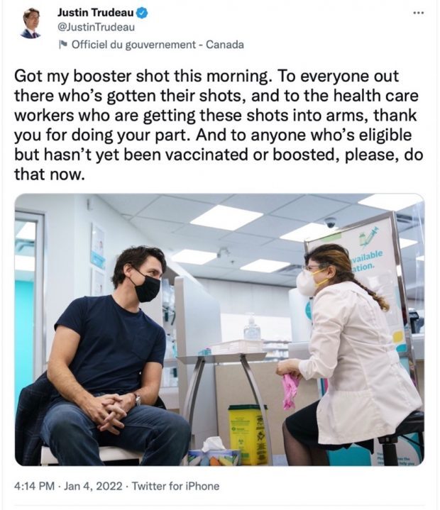 Click to enlarge trudeau tweet vaccine