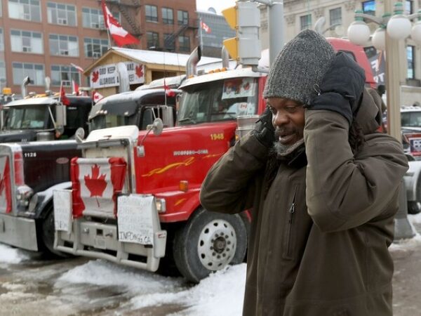 honking trucks
